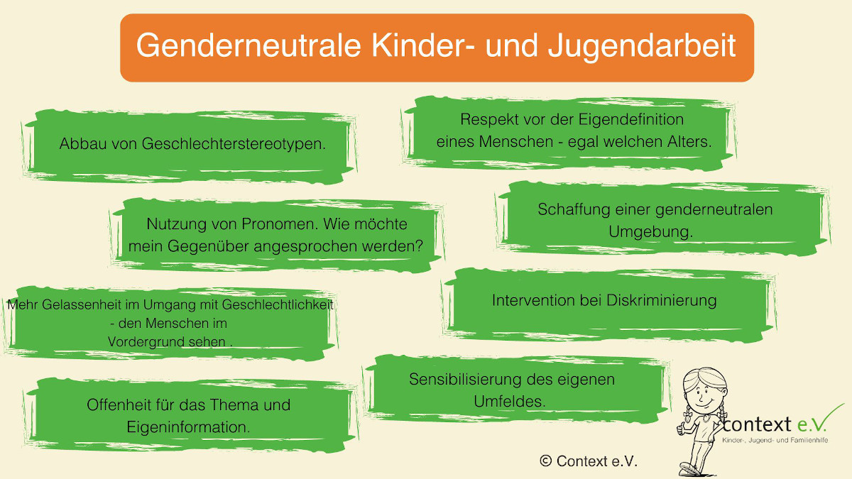 Genderneutrale Kinder- und Jugendarbeit